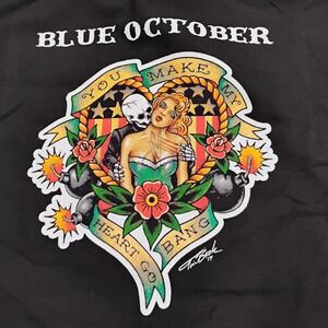 Furstenfeld Blue October You Make My Heart Go Bang‎ Drawstring Bag Tattoo Art